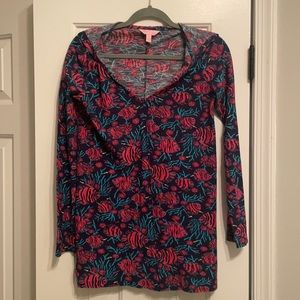 Lilly Pulitzer hooded swim coverup size M